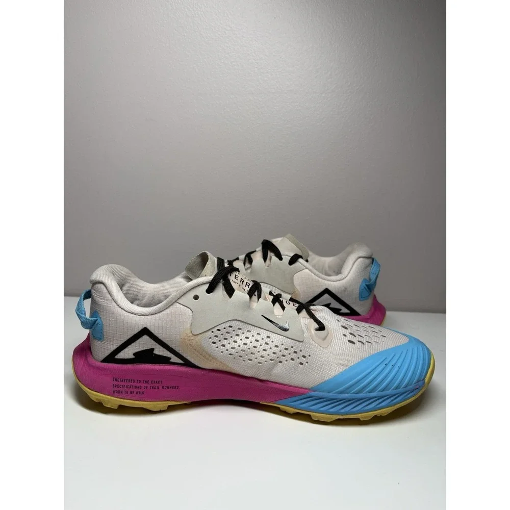 Nike Zoom Terra Kiger 5 Women's Trail Running Shoes Orewood Pink Blue‎ - Size 7
